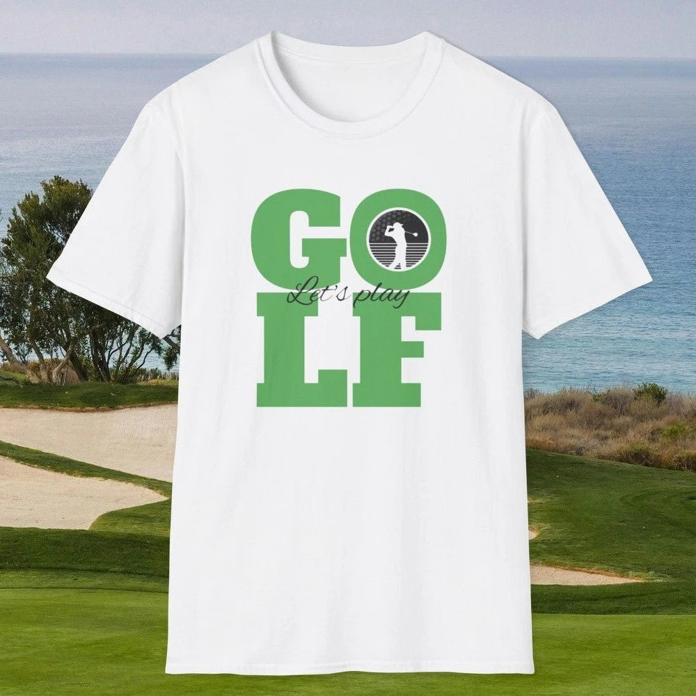 Let's Play Golf Sports T-Shirt: Casual Summer Adult Sportswear