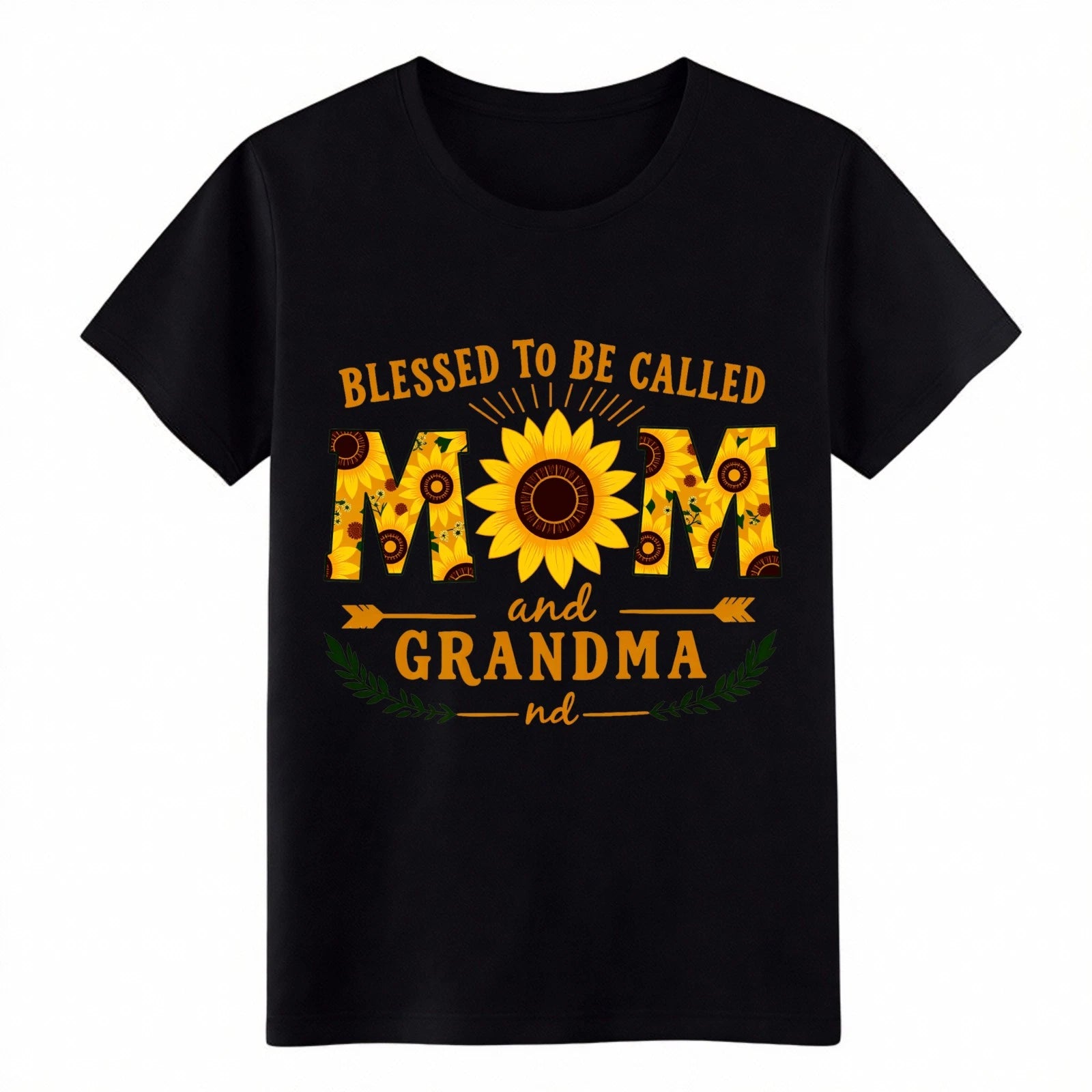 Unisex Retro Mom Grandma Sunflower Graphic Tee Mother's Day Gift Casual T-Shirt