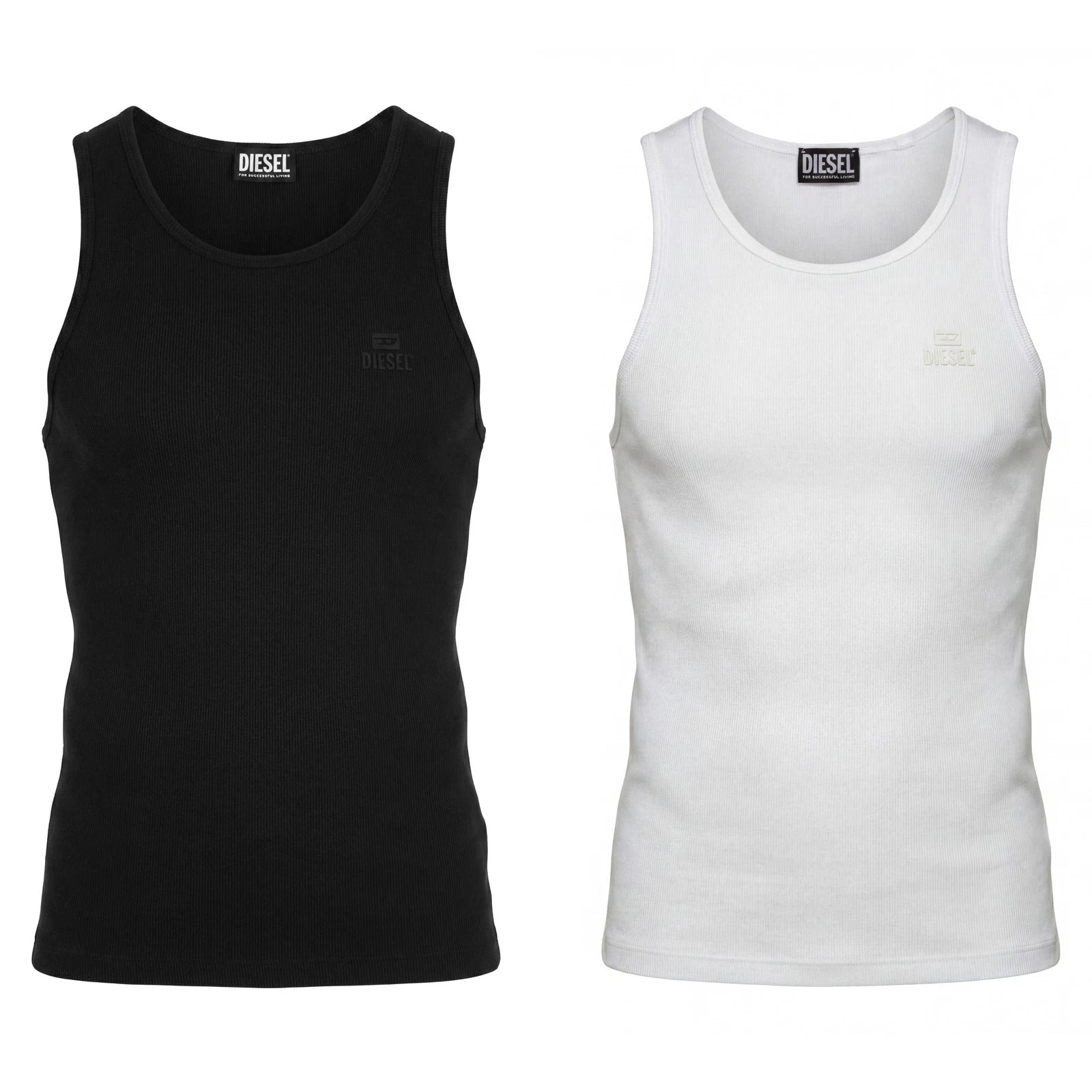 Diesel - Mens Slim Fit Tank Top Stretch Rib Muscle Shirt - T-LIFTYNEW OUT