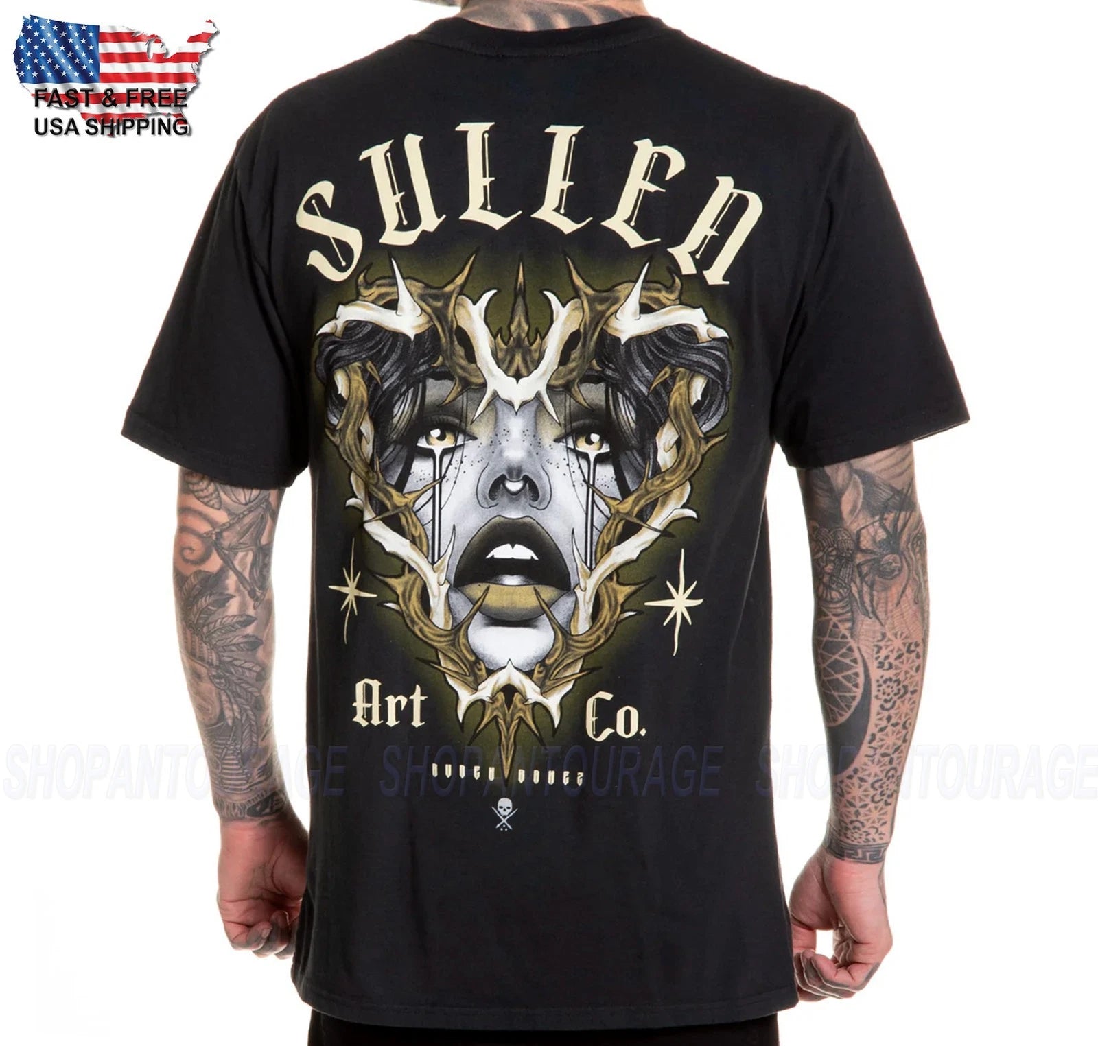 Sullen Art Collective Premium Broken Heart SCM7781 T-Shirt For Men