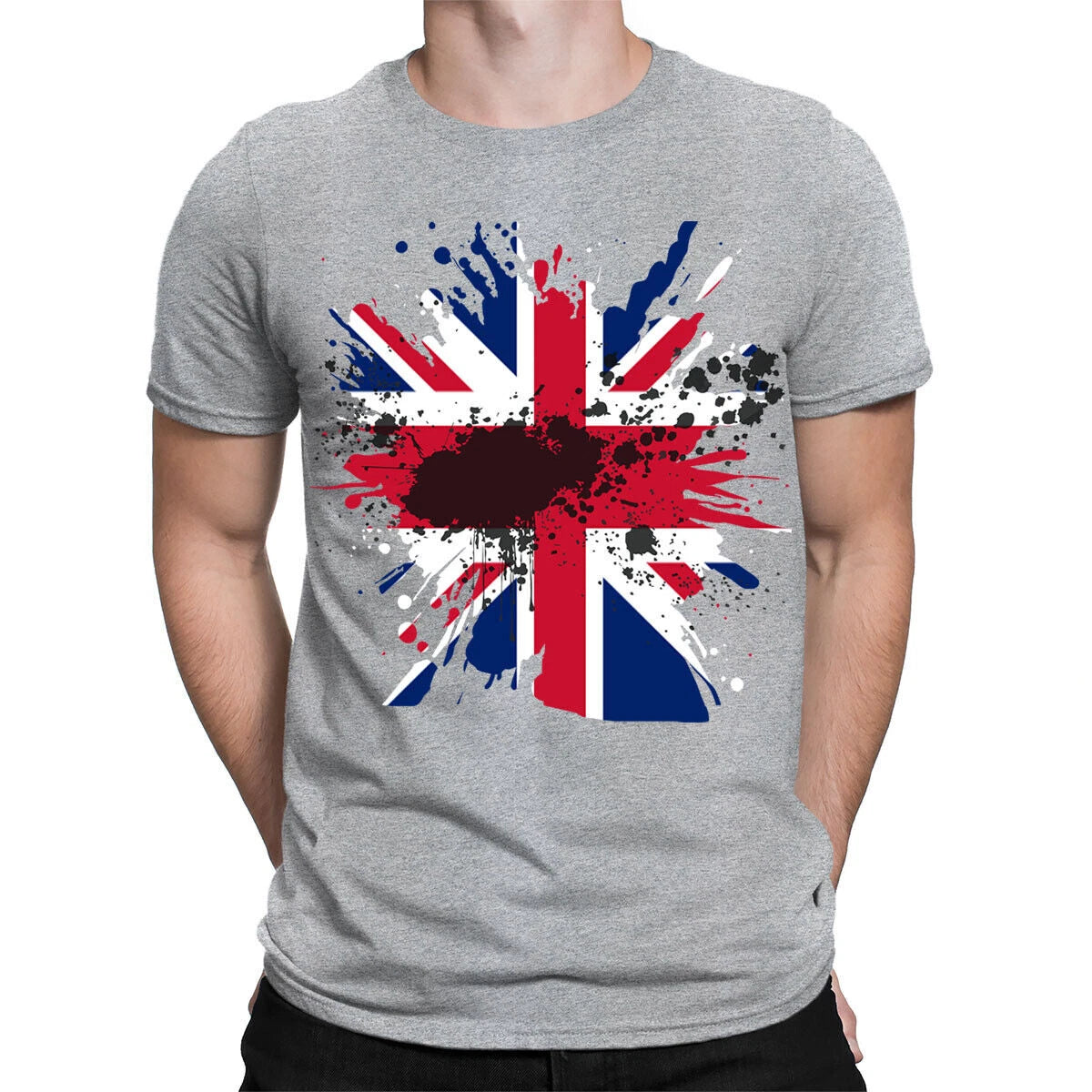 Union Jack Abstract Great Britain UK Flag Football Mens Womens T-Shirts #TA-56