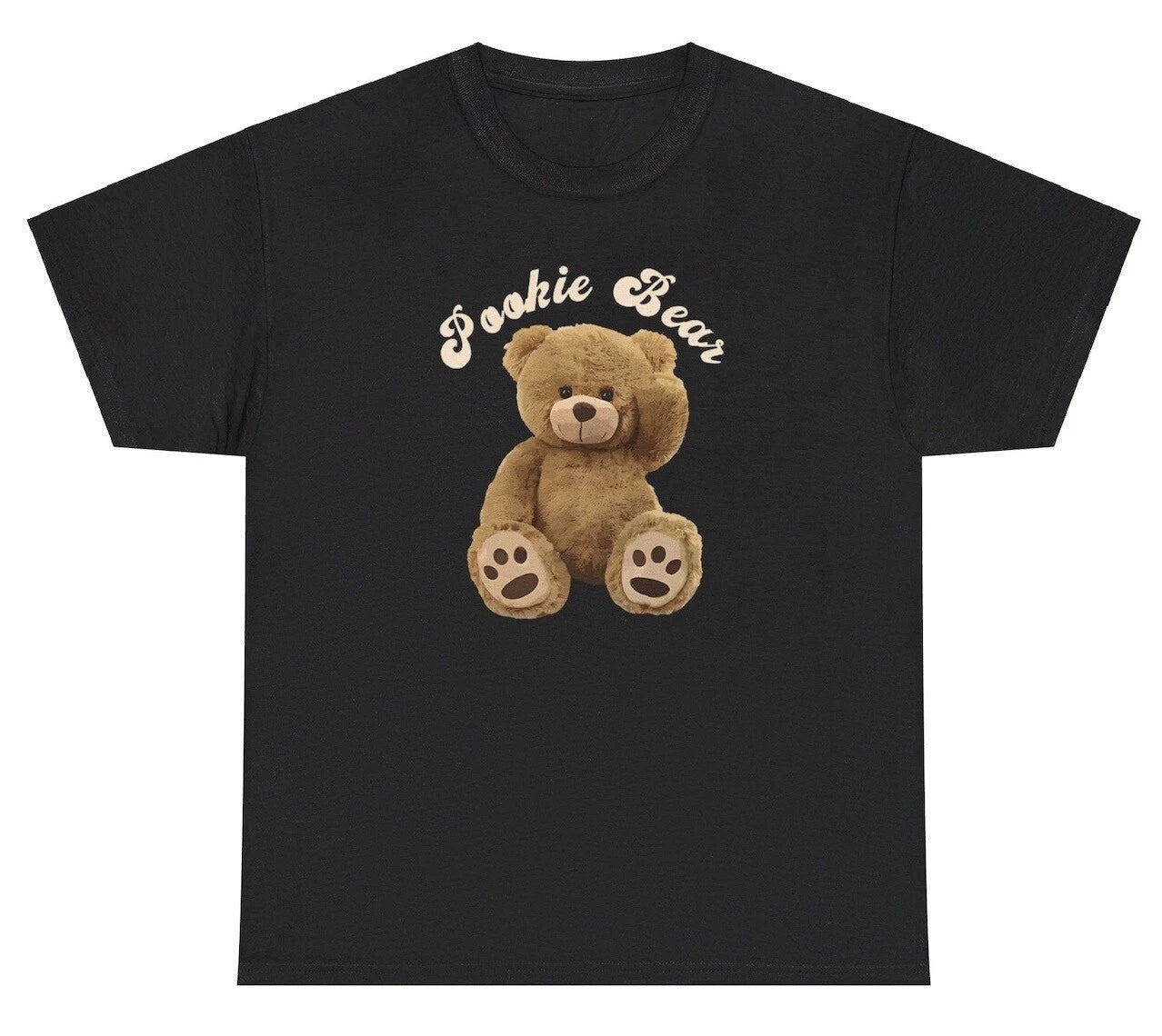 Pookie Bear T-Shirt for Men - Cute Teddy Bear Graphic Tee, Casual Cotton Shirts