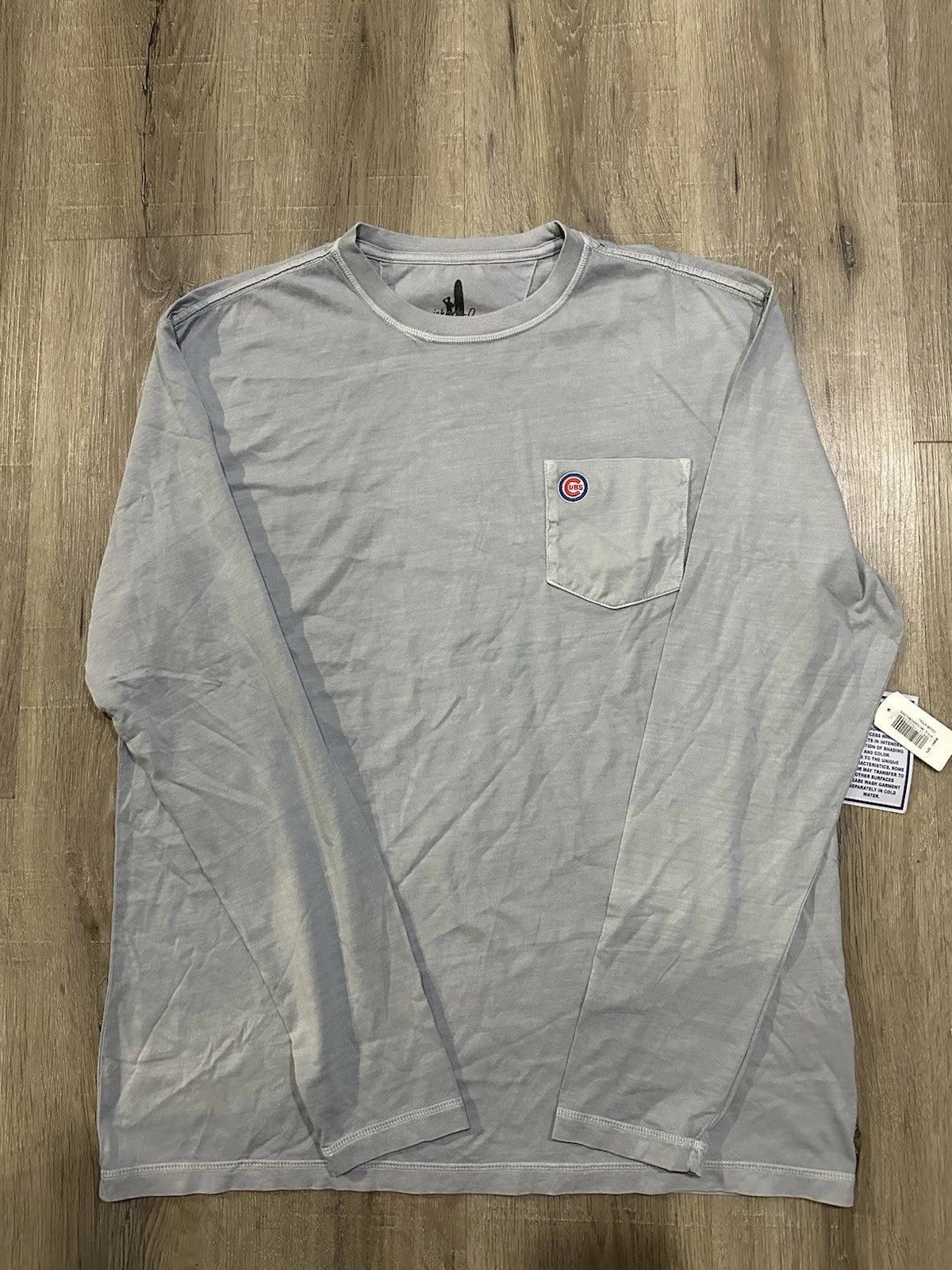 johnnie-O Chicago cubs Pocket Logo Long Sleeve Crew Neck T-Shirt Mens L