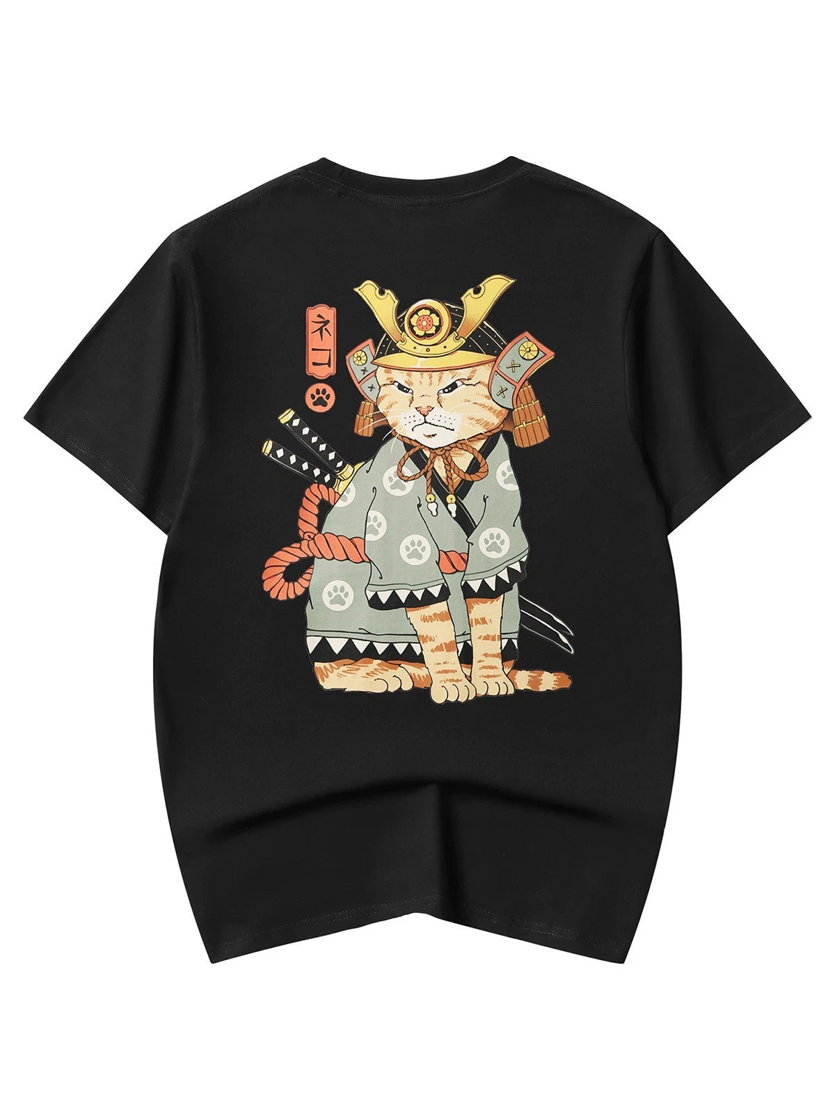 Niepce Kimono Cat Graphic Tee Japanese Streetwear Short Sleeves T-Shirt