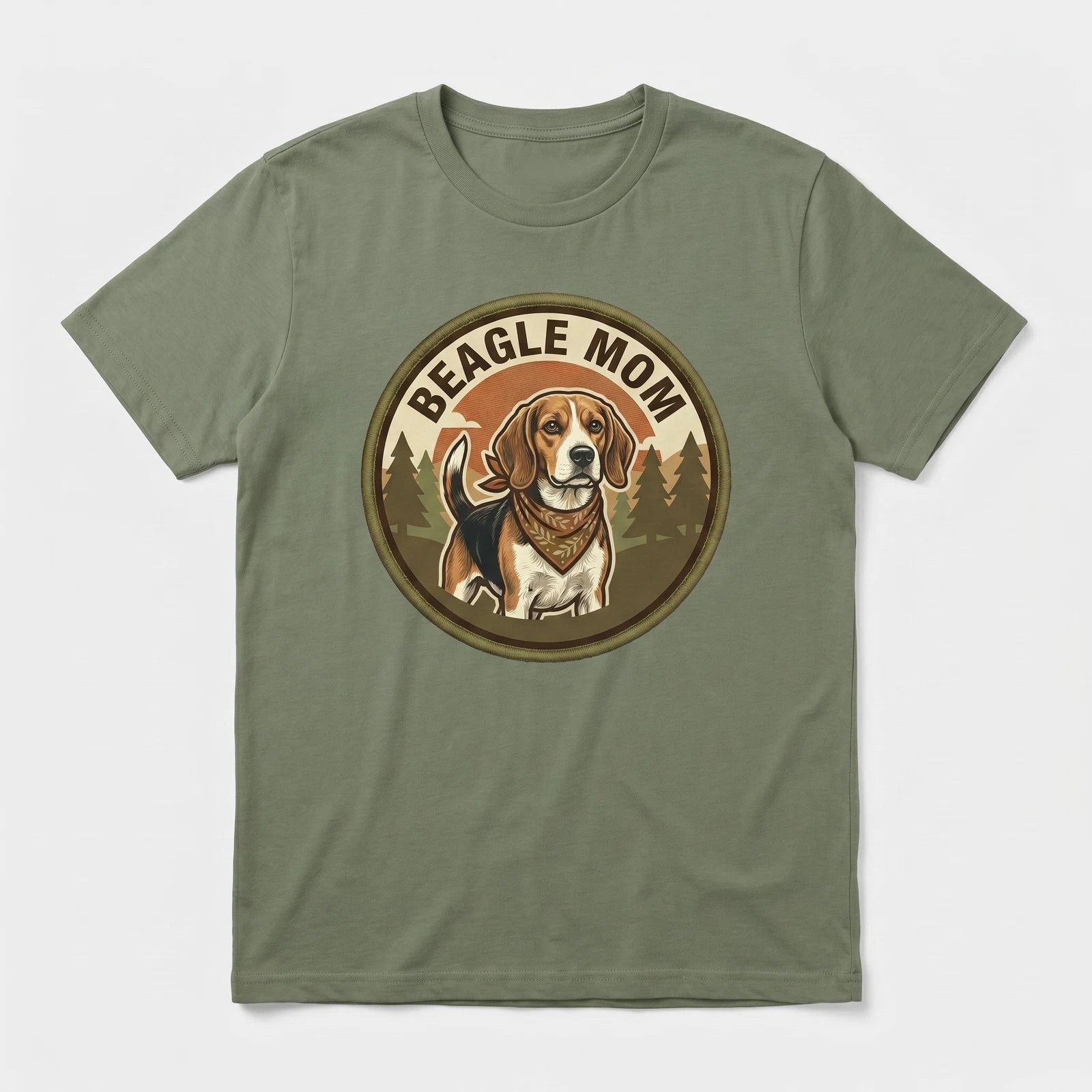 Beagle Mom T-Shirt Beagle Dog Gift Women Graphic Tee Mothers Day Vintage Cute