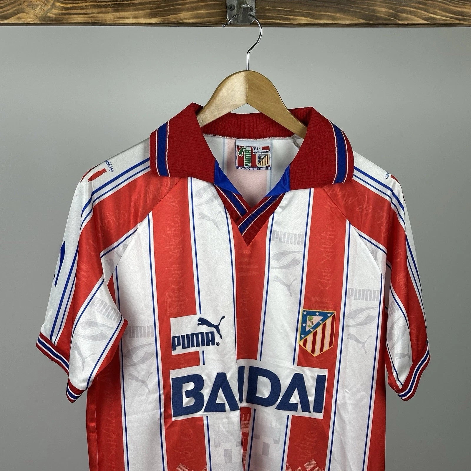 Vintage Puma Atletico Madrid Spain 1996 1997 Soocer Football Jersey