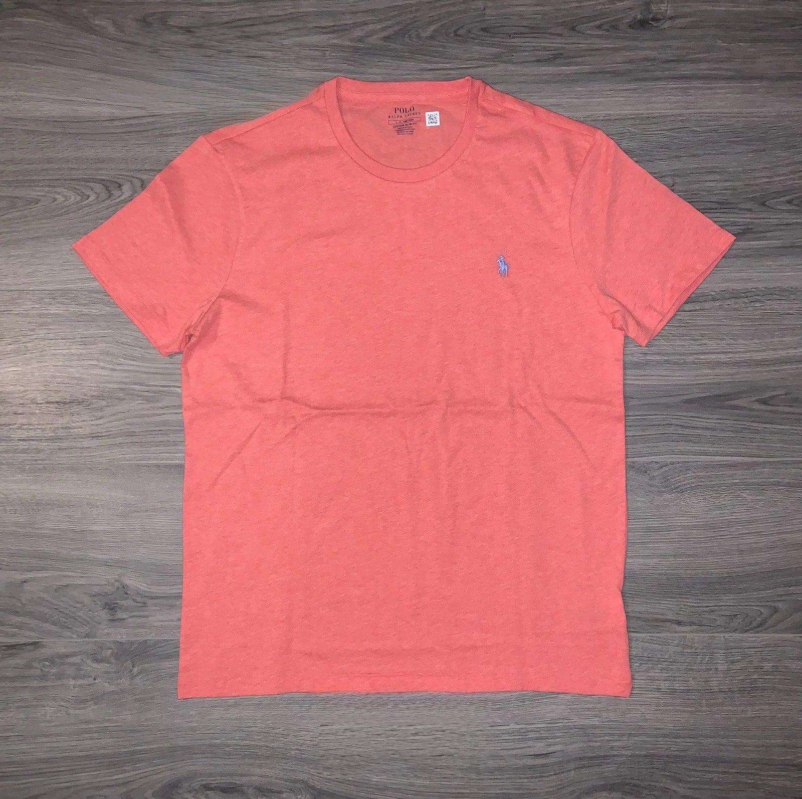 Polo Ralph Lauren T Shirt Custom Slim Fit Short Sleeve Salmon Red Men’s Size S