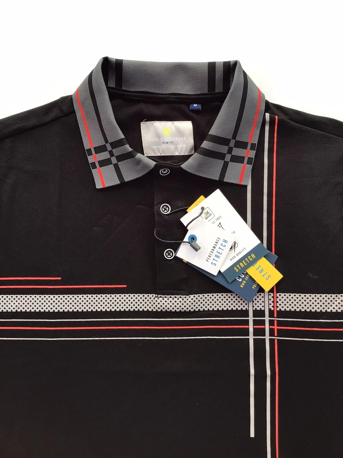 Men's Luxurious Polo Shirt,Italian Style,Stretch M to 4XL.…A5.A