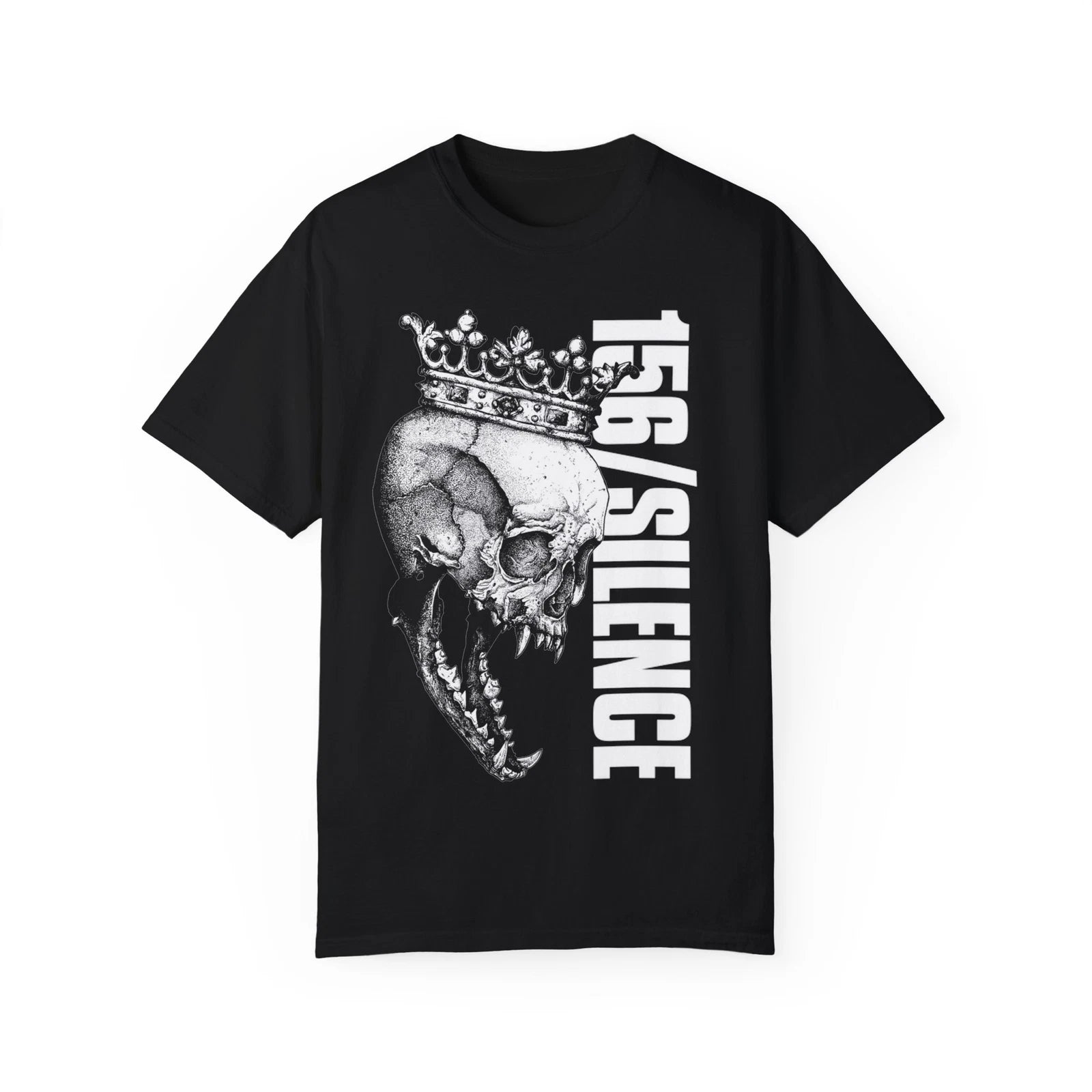 156/SILENCE Skull Crown T-shirt, Edgy , Unisex Shirt, Band Merch