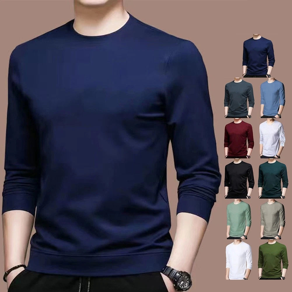Dark Gray Muscle Fit Casual Long Sleeve Activewear Tshirt for Men Slim Fit Tee