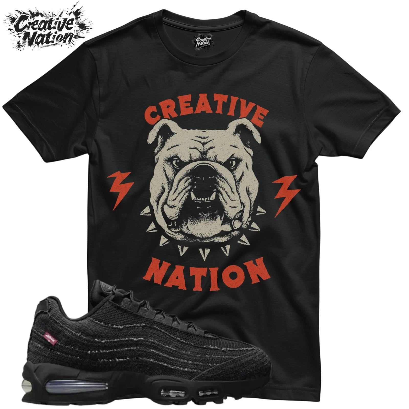 Shirt To Match Air Max 95 OG Black Unisex Tee Sneaker Shirt Bulldog Shirt