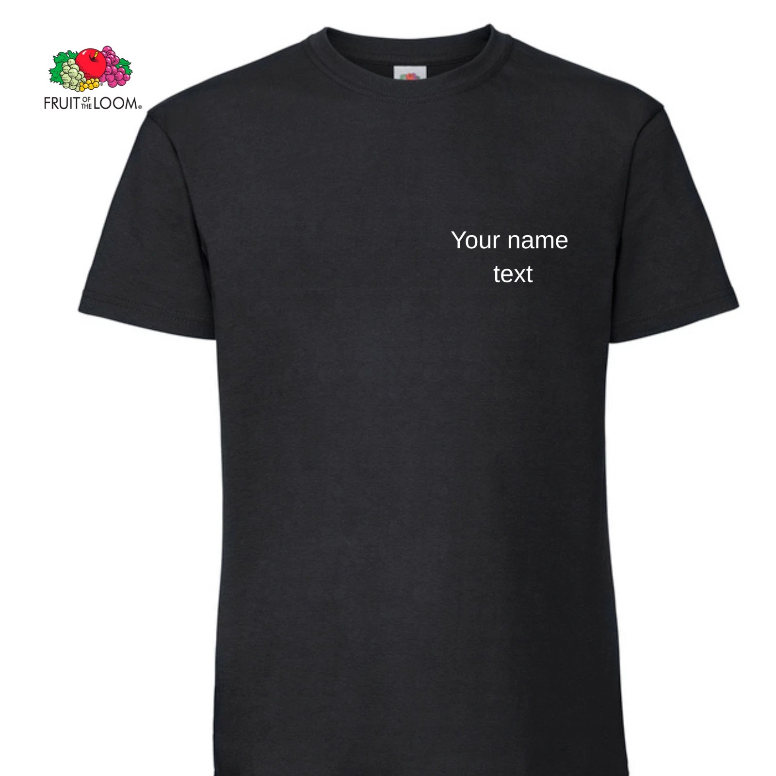 Gas safe Plumber t-shirt Fruit of loom embroidered sleeve customised with text