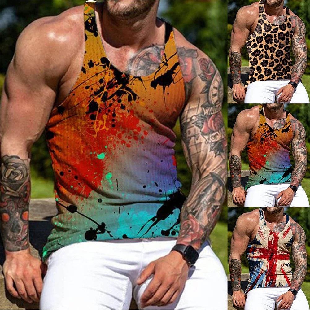 Stylish Mens Vest Tops Sleeveless Bodybuilding Breathable Casual Comfortable