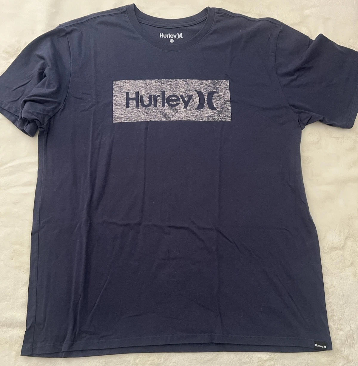 Hurley Graphic Logo T Shirt Mens XXL Black Short Sleeve Casual Surf Tee
