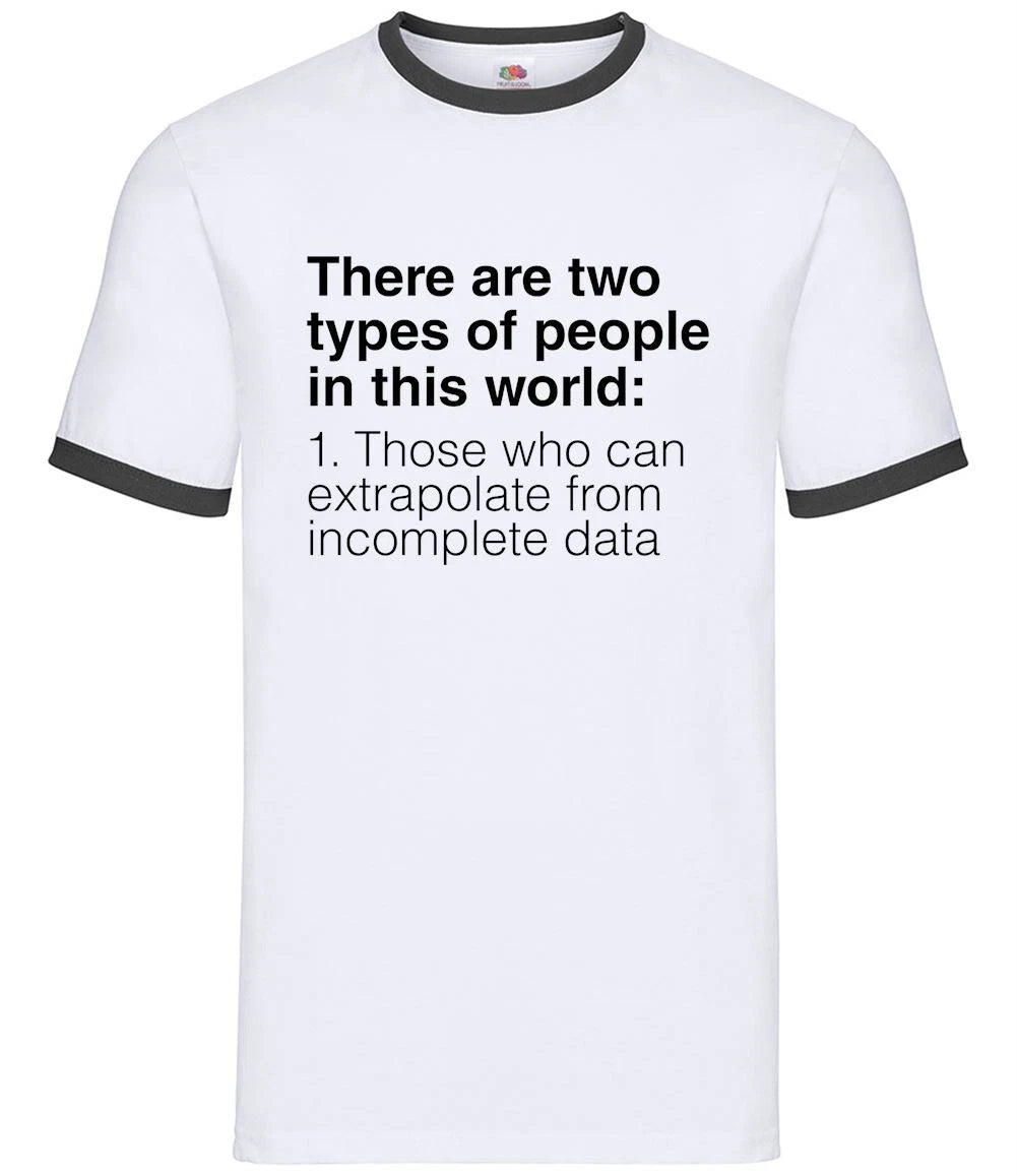 Two Types Of People - Mens Ringer - Code Coding Programmer Developer Joke