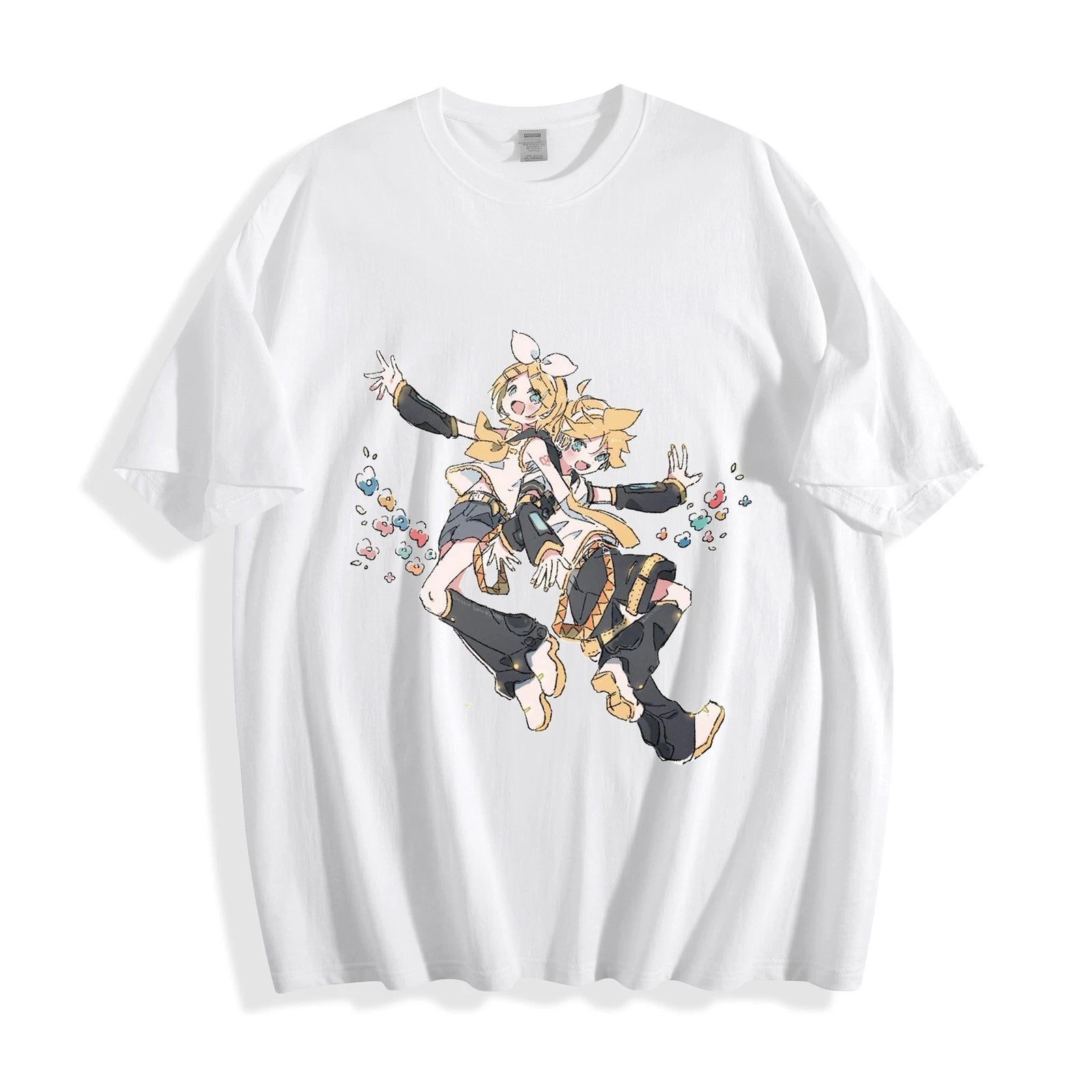 Vocaloid Kagamine Rin & Len Pop T-Shirt - Cute Chibi Idol Graphic Unisex Tee