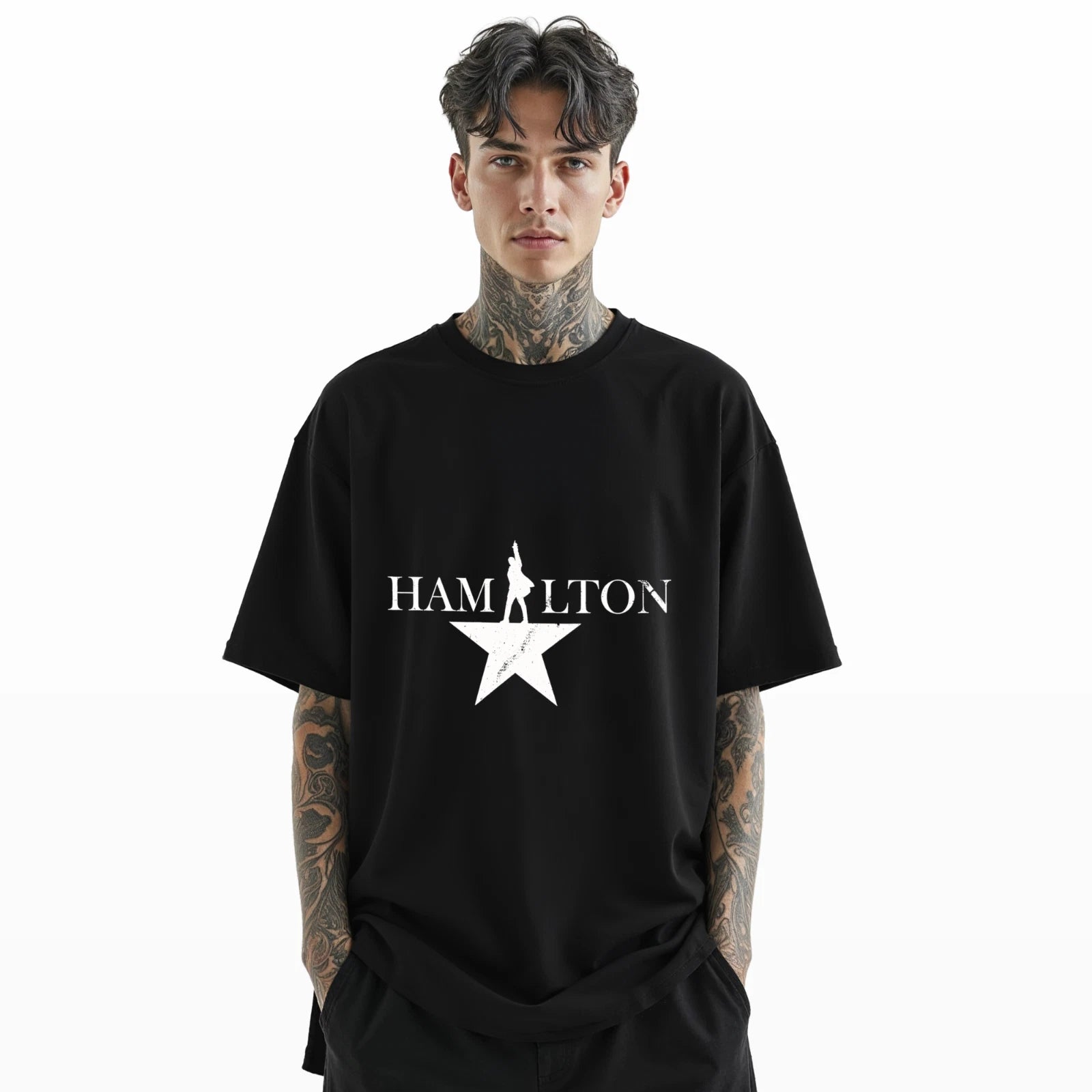 Hamilton Musical Shirt Broadway Theater Star Tee Historical Art T-Shirt A394