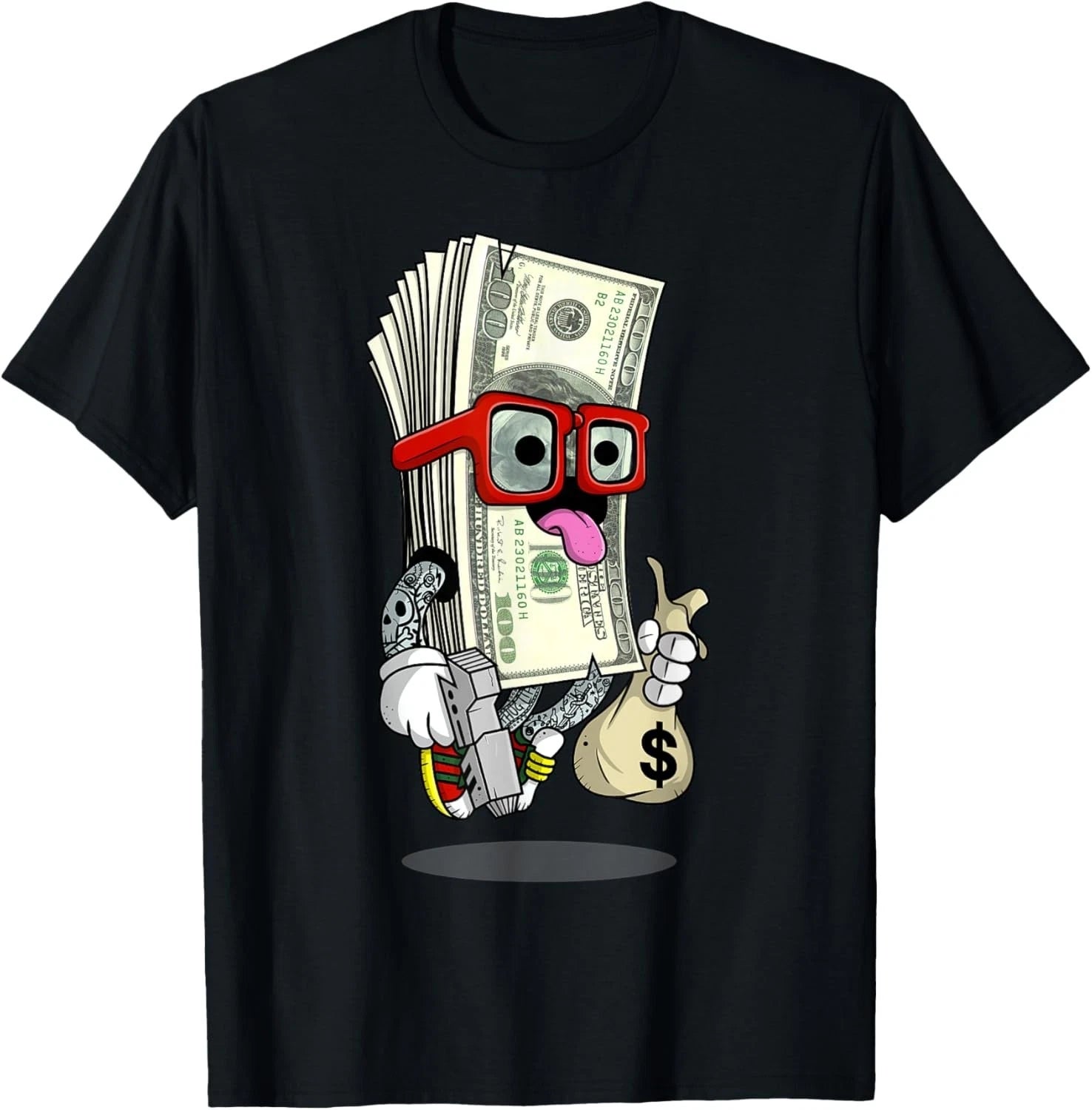 Money Hip Hop Graphic Urban Graffiti Art Gift Unisex T-Shirt