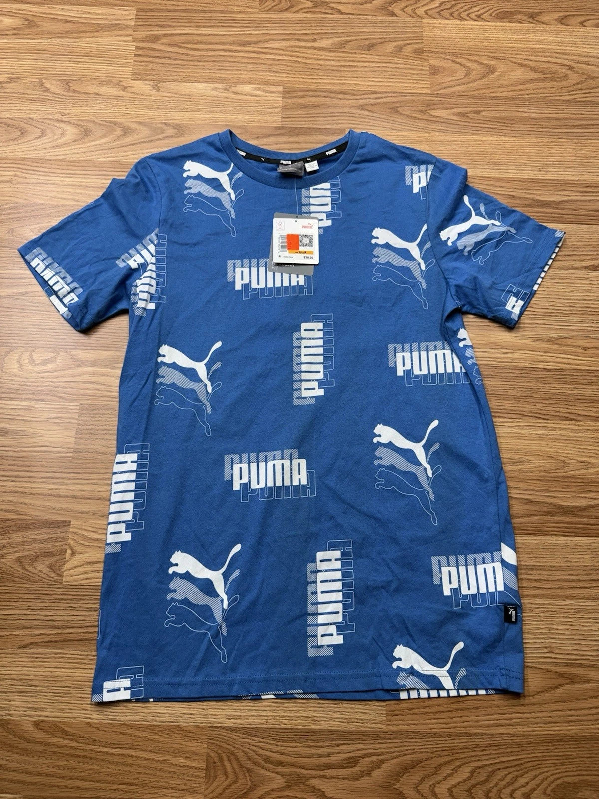 Puma Power Tee Mens Crew Neck Short Sleeve T-Shirt S Blue