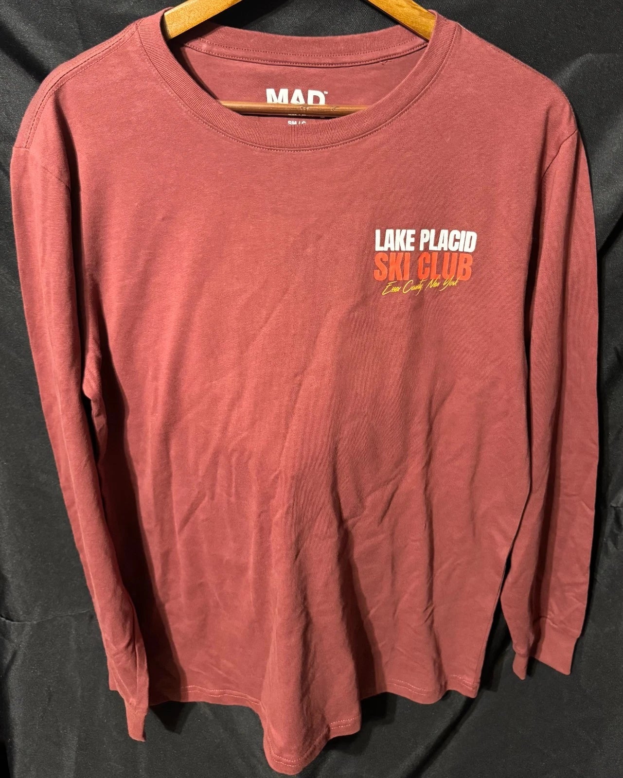 Men's XL MAD ENGINE Lake Placid Ski Club long sleeve shirt NWT