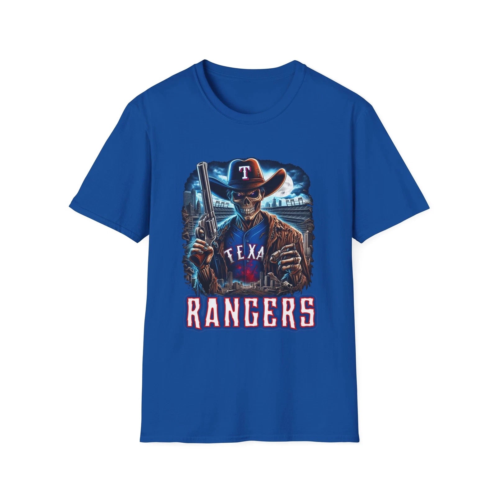 Texas Rangers Horror Mashup T-Shirt - Frighteningly Cool Fan Apparel