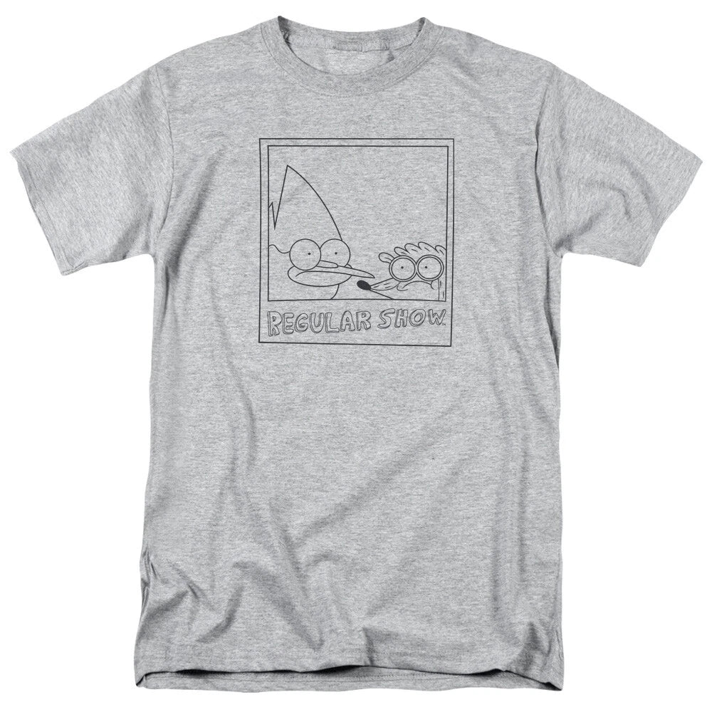 Regular Show Polaroid Mordecai Rigby Men’s T-Shirt S-5XL Officially Licensed Tee