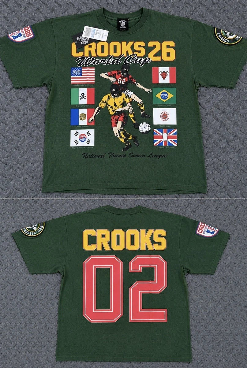 Crooks & Castles T-Shirt Men's Crooks 26 World Cup Soccer League Tee