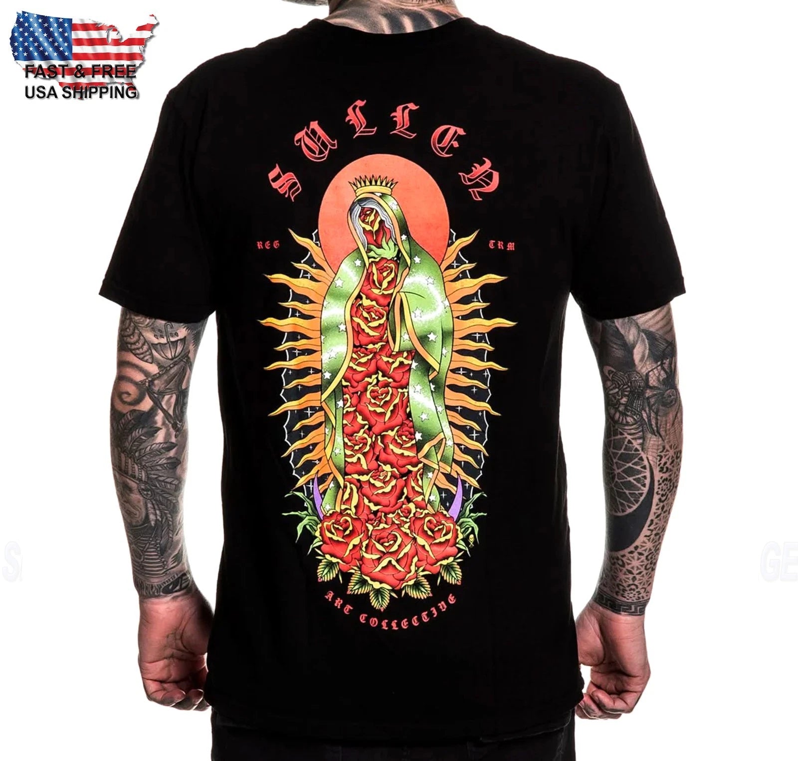 Sullen Art Collective Saint Rose Premium SCM7390 Short Sleeve T-shirt For Men