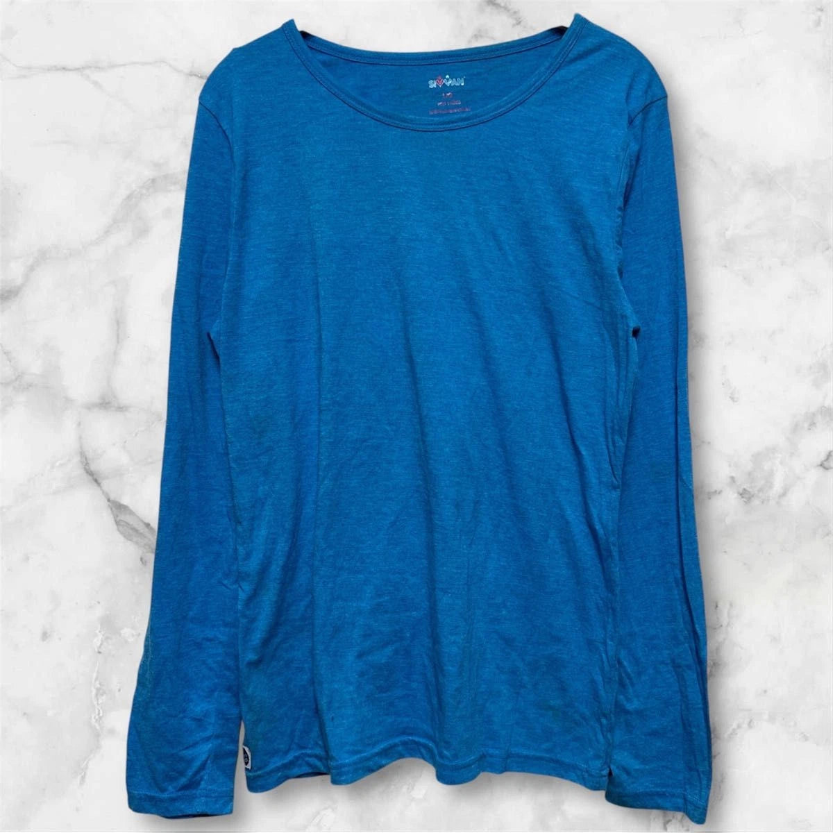 One-of-a-kind Sian [L] Blue Long Sleee Cut and Sewn T-shirt Women's Stylish