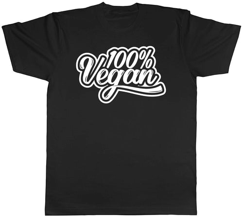 100% Vegan Mens Womens Ladies T-Shirt Tee