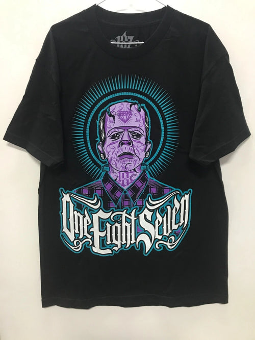 187 Inc Men's T-Shirt " Frankie Purple" -- Black