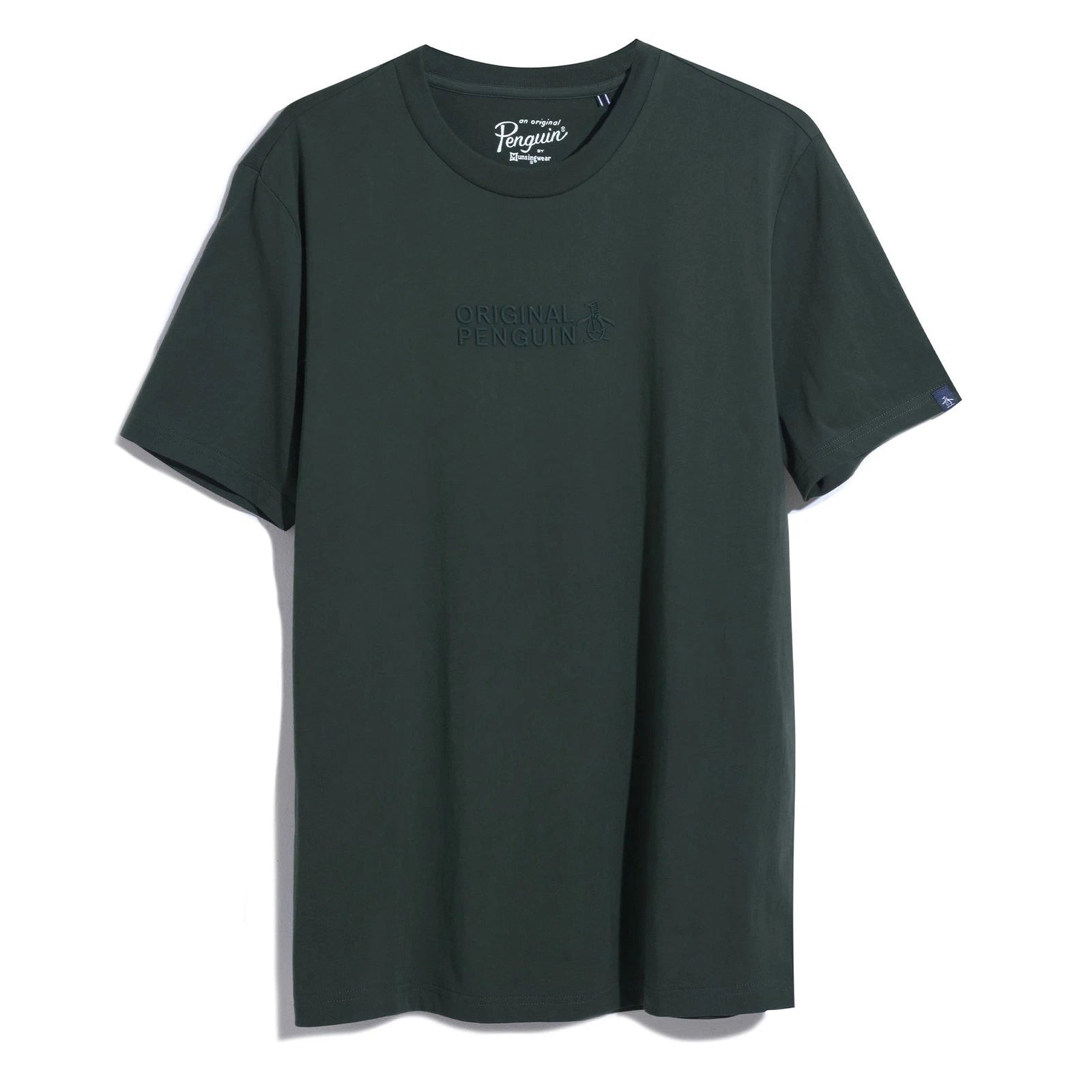Original Penguin Soft Comfort Cotton Graphic Logo Knit Jersey Crew Neck T-Shirt