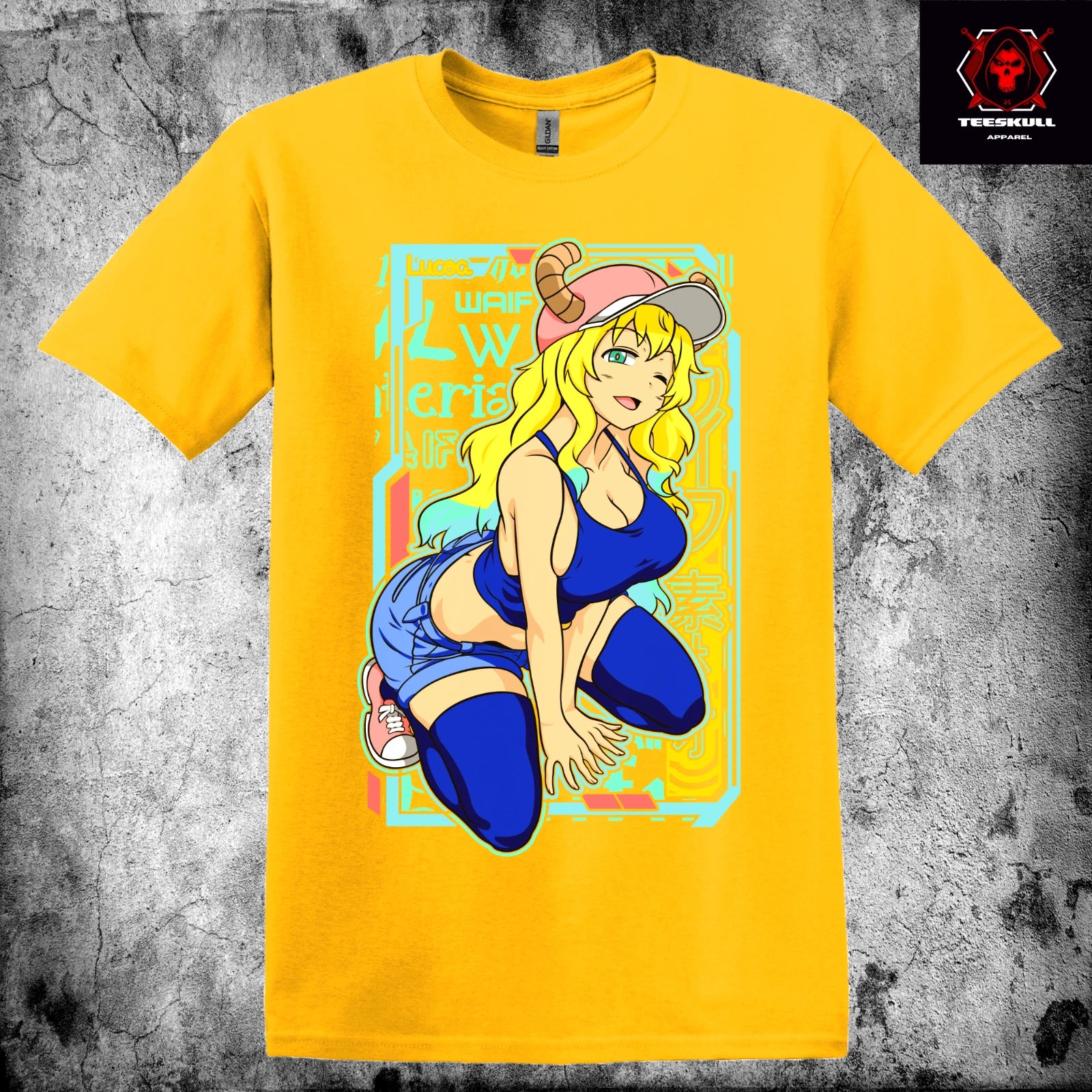 Lucoa 'Miss Kobayashi's Dragon Maid' Anime Unisex Premium Cotton T-Shirt 🔥