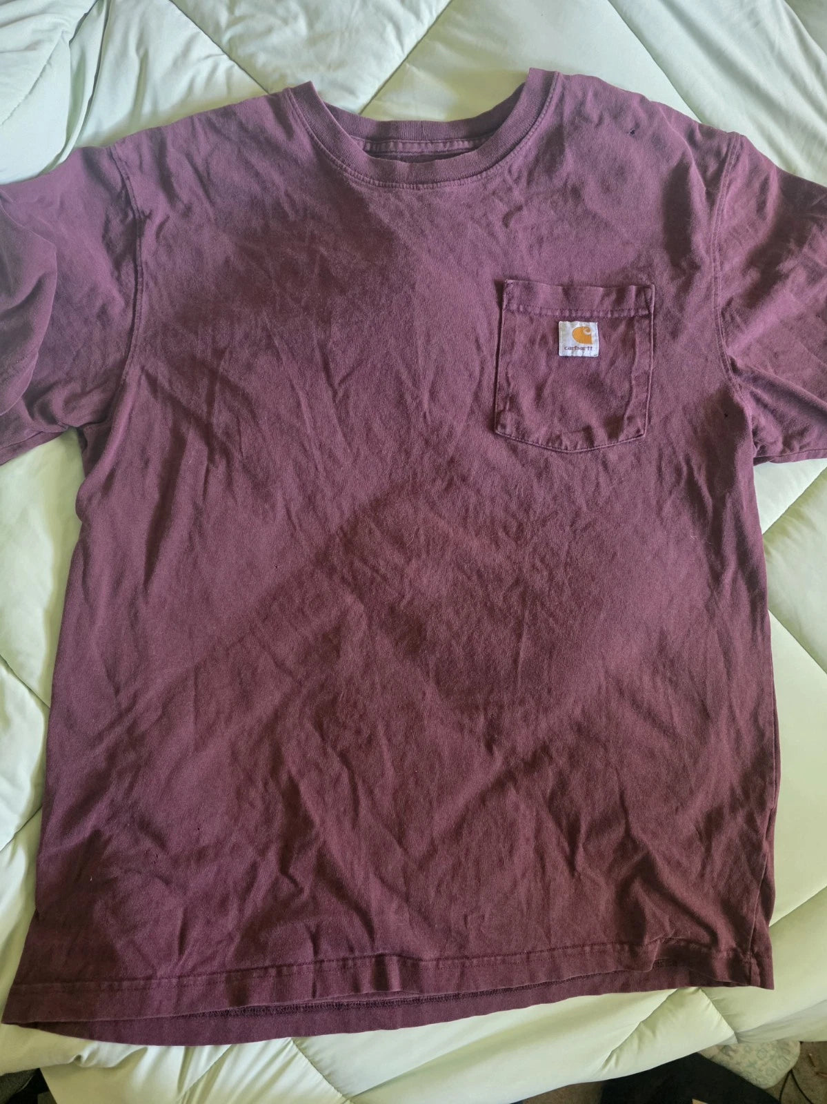 Maroon Carhartt K87PRT XXL Men's Short Sleeve Pocket Tee