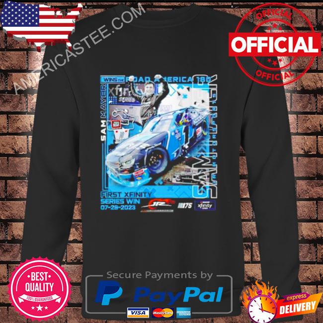 Sam mayer 1 2023 road america nxs race win shirt