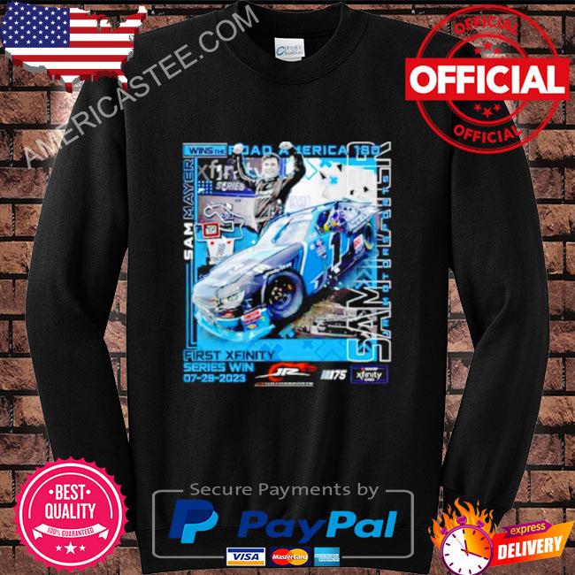 Sam mayer 1 2023 road america nxs race win shirt