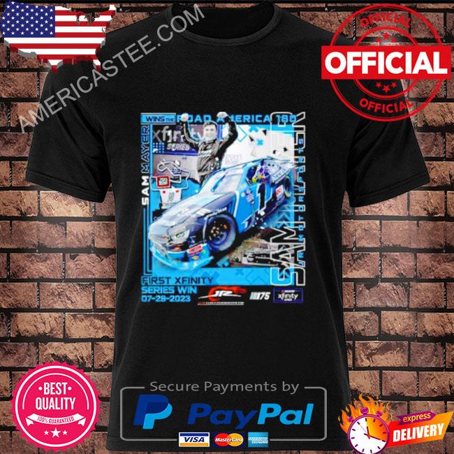 Sam mayer 1 2023 road america nxs race win shirt