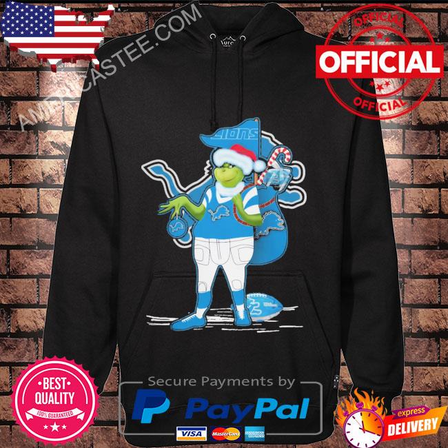 Santa Grinch Detroit Lions Gift Christmas 2023 Shirt