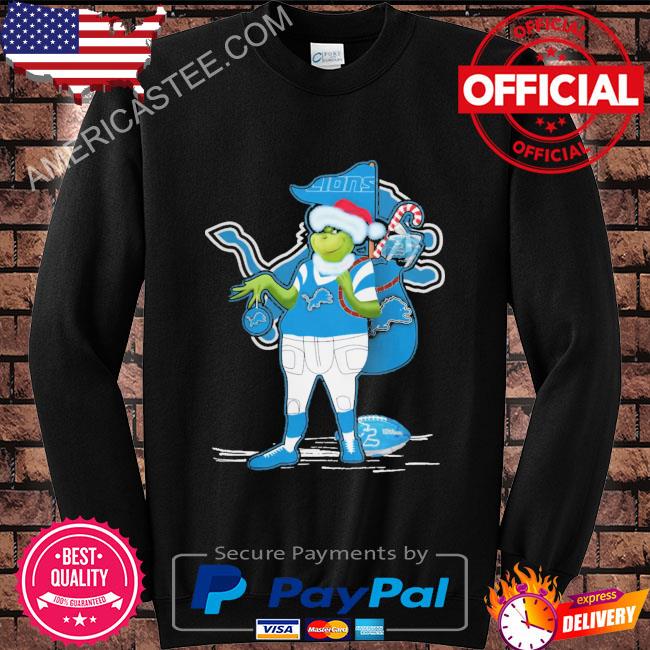 Santa Grinch Detroit Lions Gift Christmas 2023 Shirt