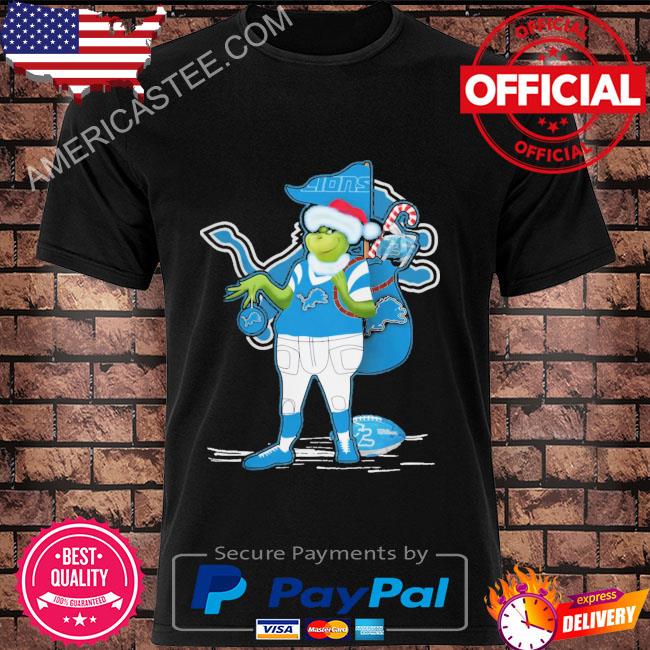Santa Grinch Detroit Lions Gift Christmas 2023 Shirt