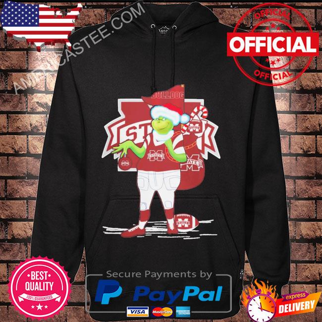 Santa grinch mississippi state bulldogs gift Christmas 2023 sweater