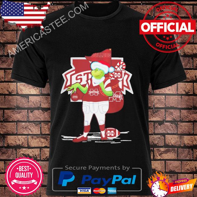 Santa grinch mississippi state bulldogs gift Christmas 2023 sweater