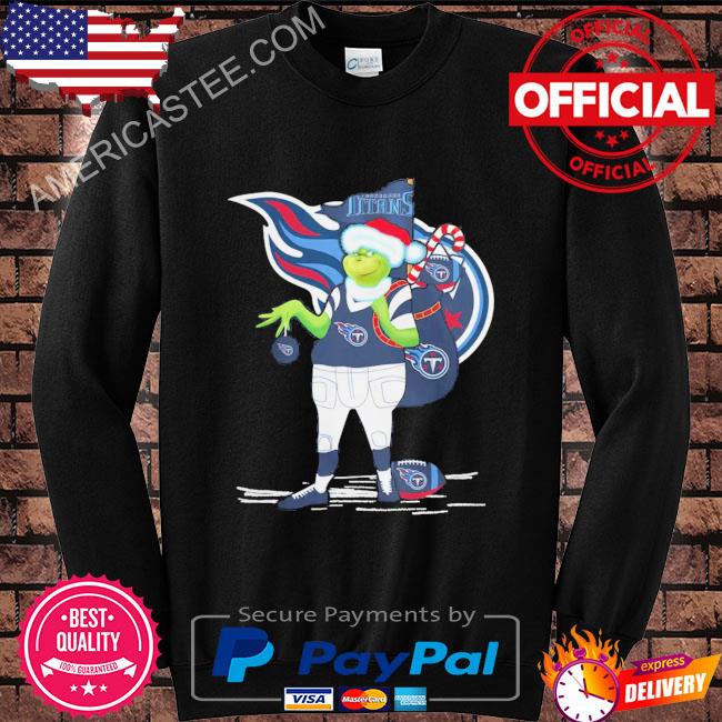 Santa grinch tennessee titans gift Christmas 2023 sweater
