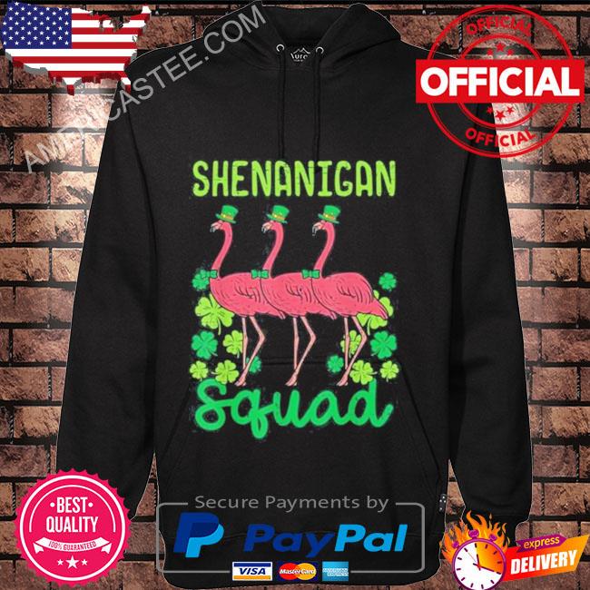 Shenanigan Squad Flamingo Cute St Patricks Day Bird Animal T-Shirt