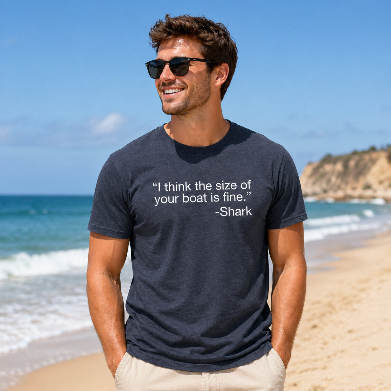 I Think The Size Of Your Boat Is Fine Men's T Shirt
