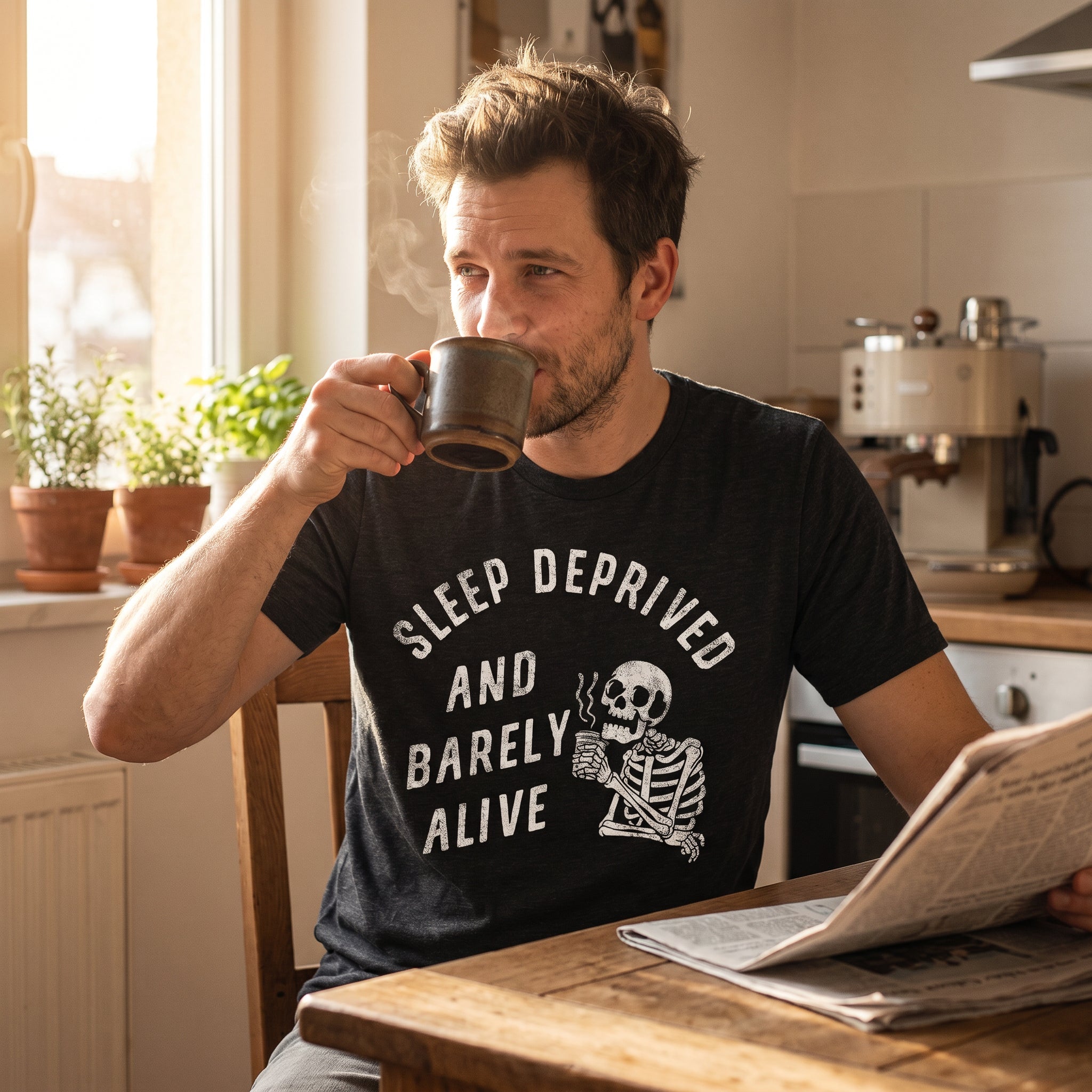 Sleep Deprived And Barely Alive Men's T Shirt