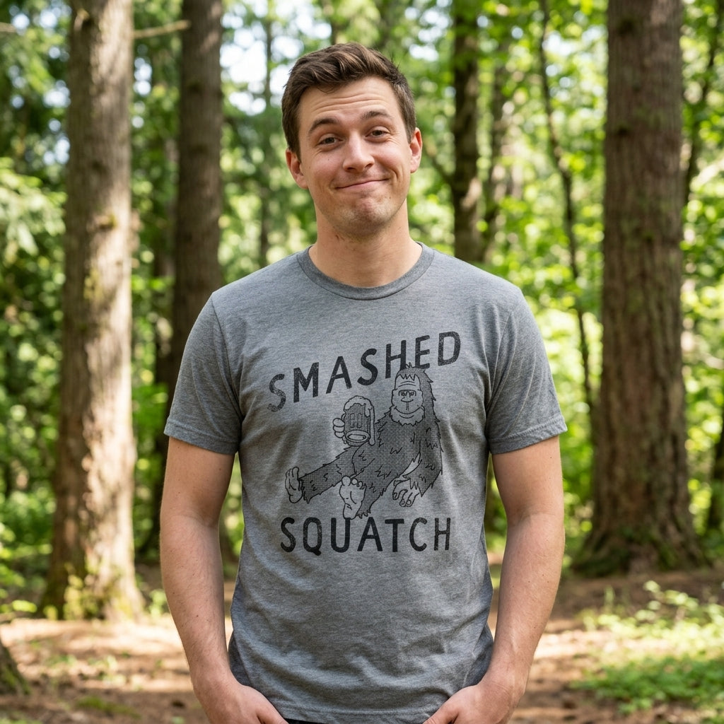 Smashed Squatch Men's T Shirt