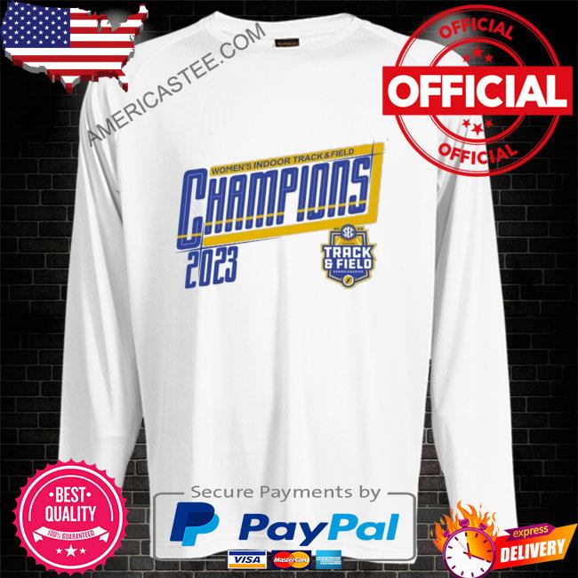 Southeastern conference 2023 sec women’s indoor track and field champions shirt