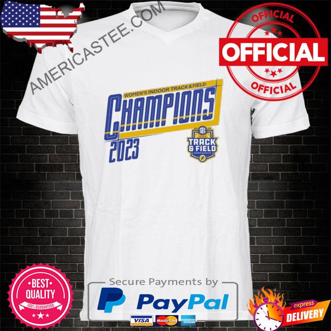 Southeastern conference 2023 sec women’s indoor track and field champions shirt
