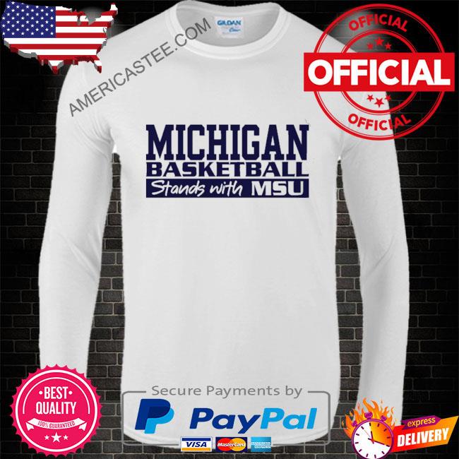Spartan strong michigan basketball stands with msu shirt
